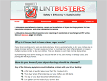 Tablet Screenshot of lintbusters.ca